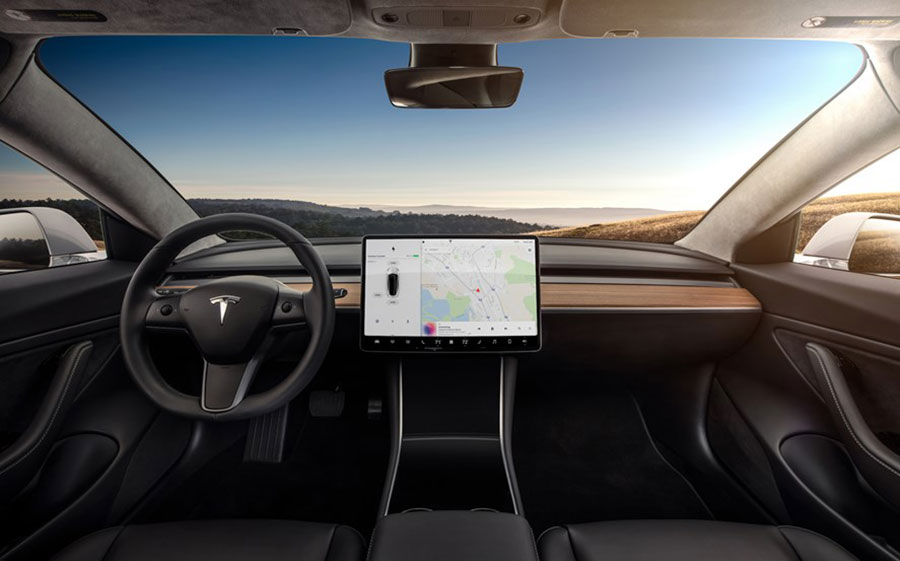 Tesla 3 interior