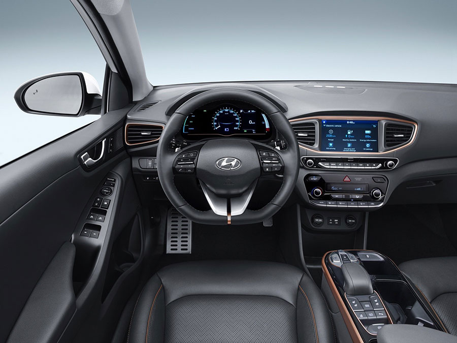 Hyundai ioniq electric interior