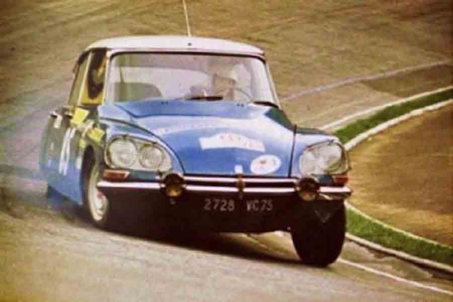 Vencedor Rali 1969 - Francisco Romãozinho a curvar no Citroën DS 21