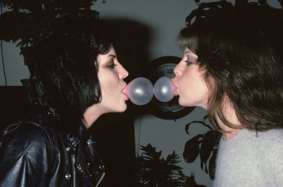 Joan Jett and Jackie Fox, 1977