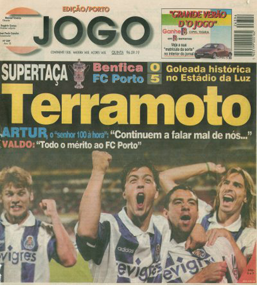 Benfica 0 Porto 5 - 1996